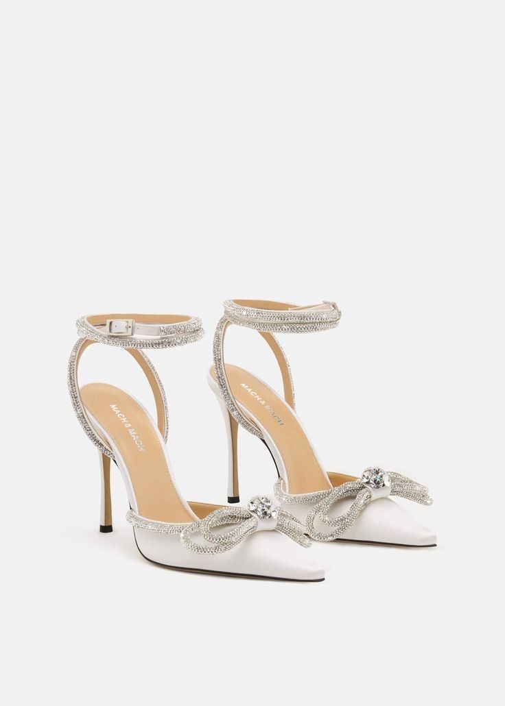 Celestia White Pointed Toe Stiletto Heels